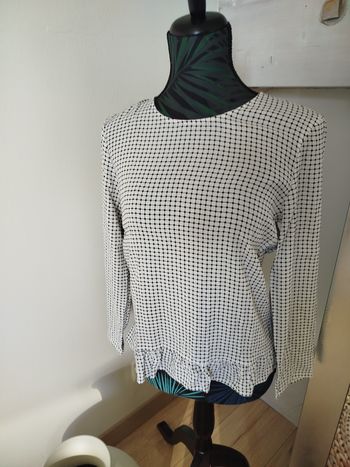 Blouse à carreaux Mango M