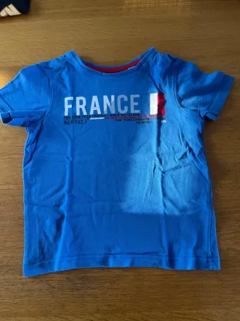 T-shirt France garcon 104 cm 4 ans