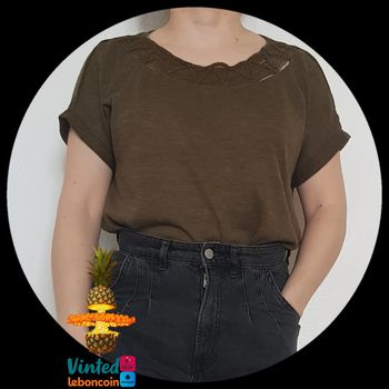 T-shirt kaki