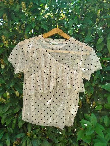 Haut plumetis volant H&M