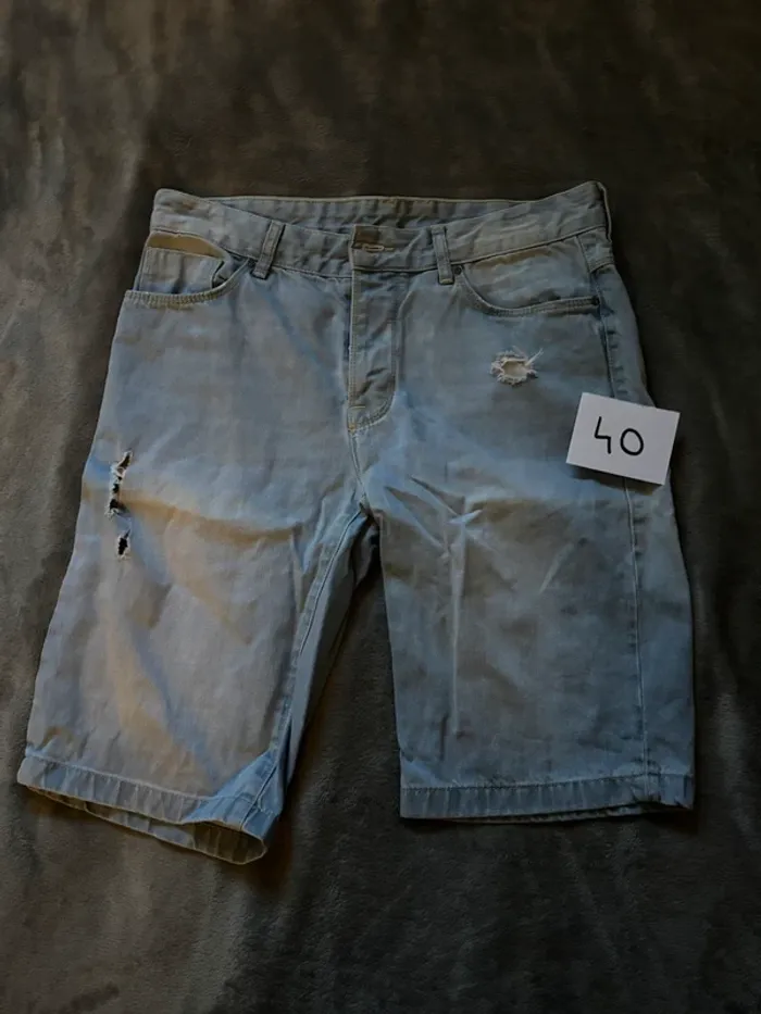 Short en jean Homme