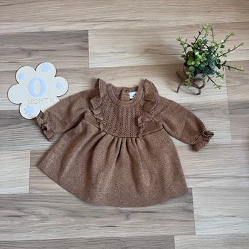 Robe marron et dorée 