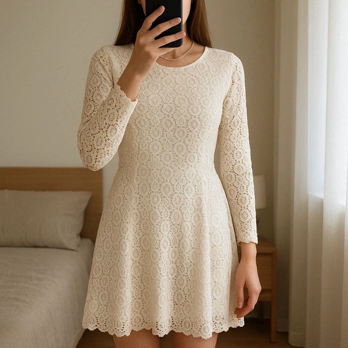 Magnifique robe bohème - chic boutique bohème crème taille M