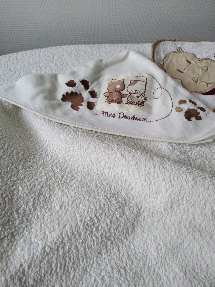 Lot de 3 capes de bain bébé