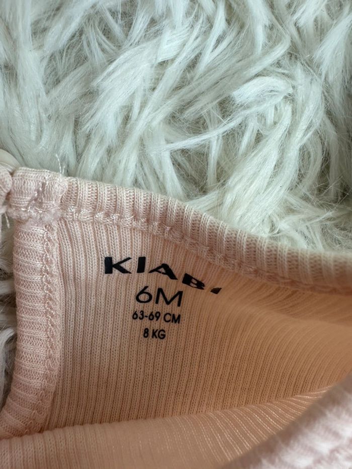 T-shirt manches longues rose taille 6 mois Kiabi - photo numéro 4