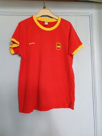 T shirt rouge football garçon 14 ans