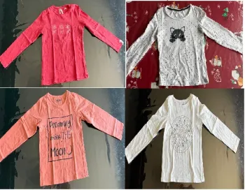 Lot 4 tee shirts manches longues 6 ans