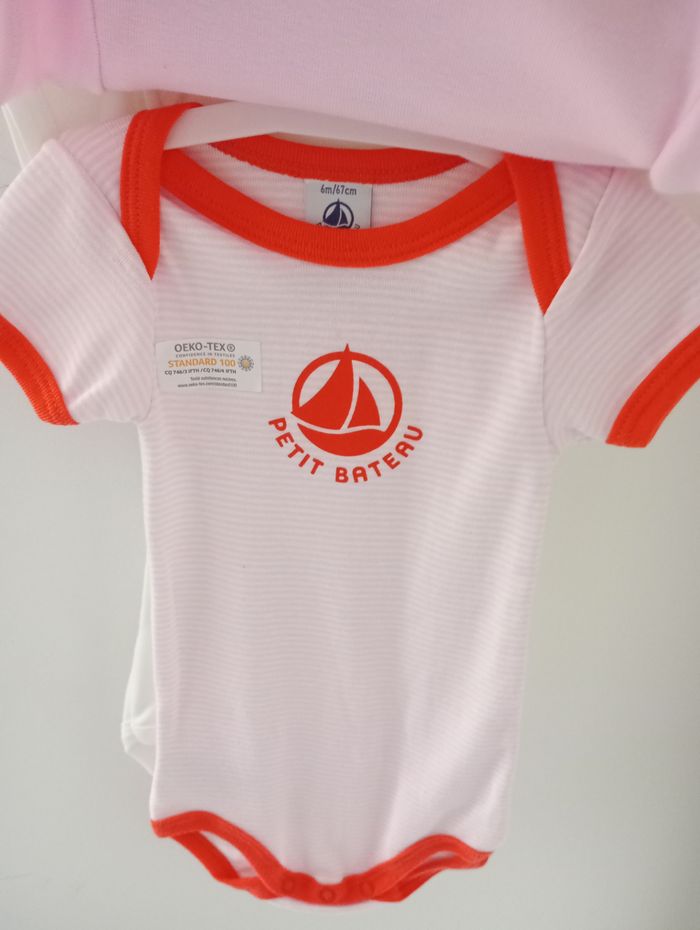 Lot 3 bodies petit bateau neuf - photo numéro 3