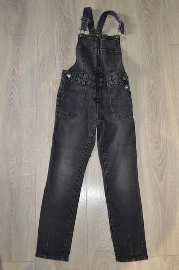 Salopette noire jean Cropped Kiabi 8 ans