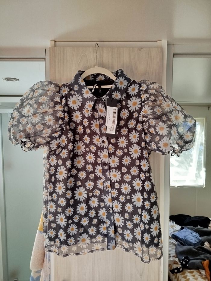 Chemise pâquerette manches courtes neuve