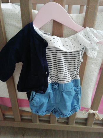 Ensemble combinaison short et gilet