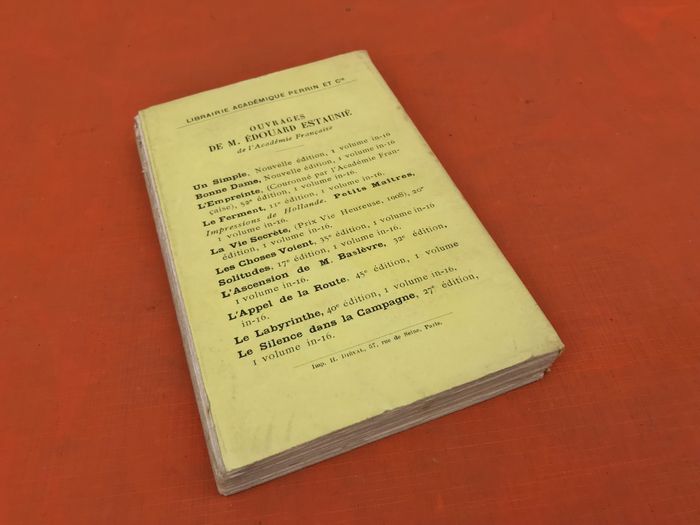 Edouard Estaunié  Tels qu' ils furent  (1927)  Libraires Editeurs Perrin et Cie - photo numéro 8