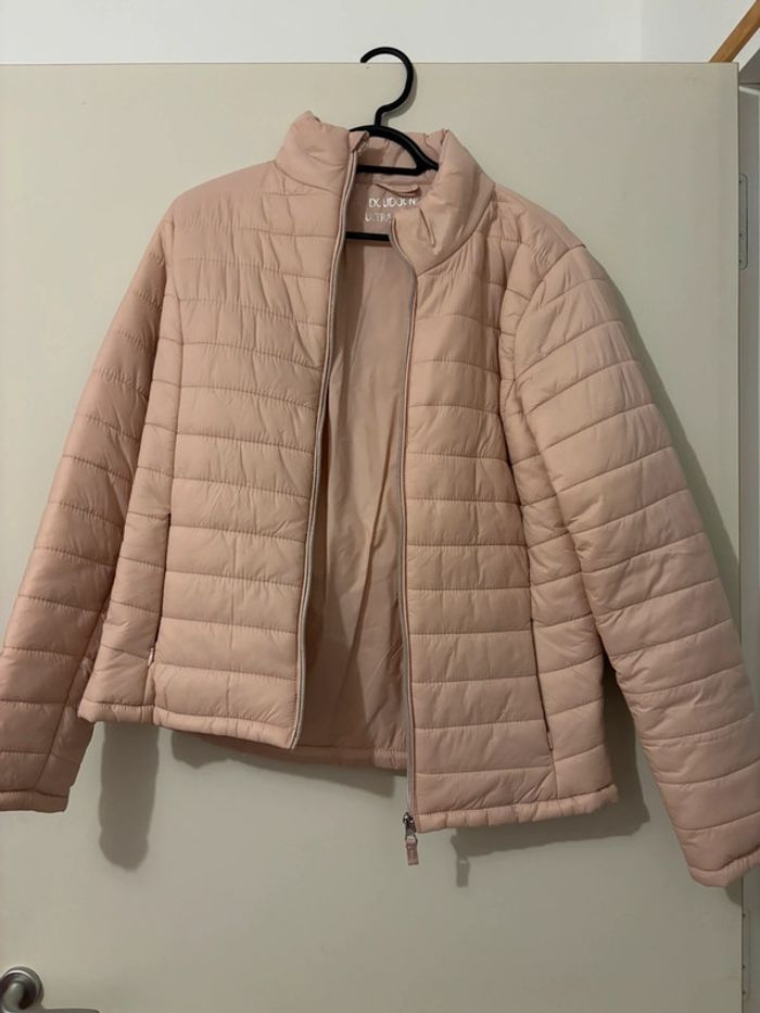 Doudoune rose pale