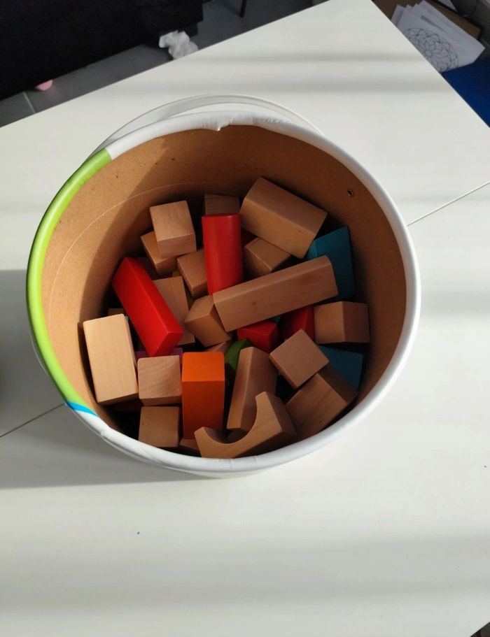 Baril de cubes en bois - photo numéro 3