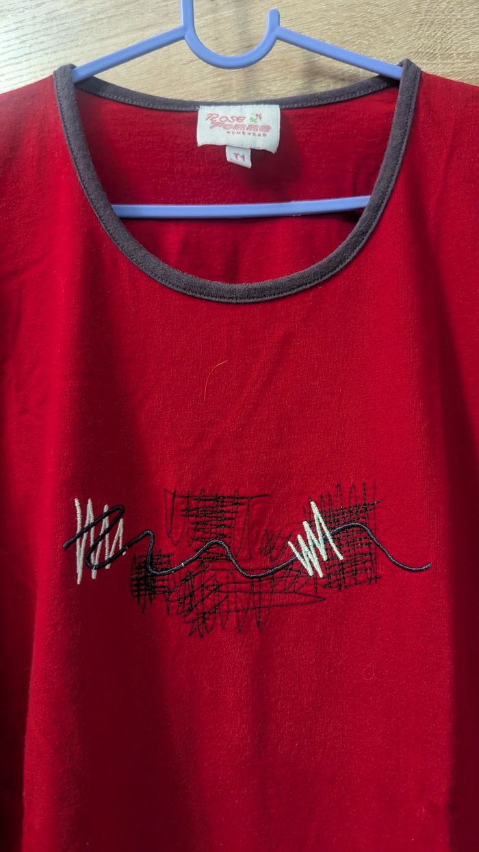 Chemise de nuit rouge - photo numéro 3