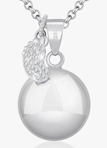Collier Bola de Grossesse + pochette en satin