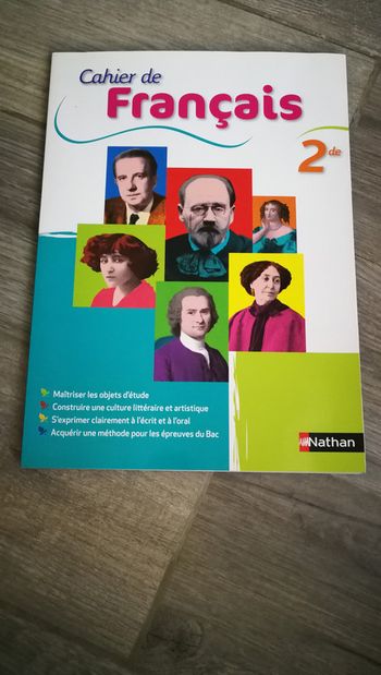 Cahier de Français 2de Nathan