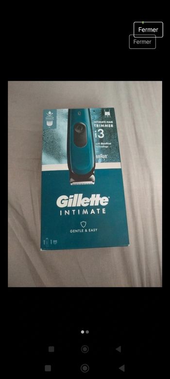 Tondeuse Gillette intimate