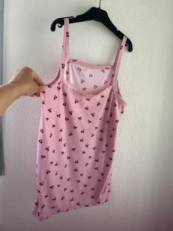 Débardeur pyjamas col dentelle taille unique 💫