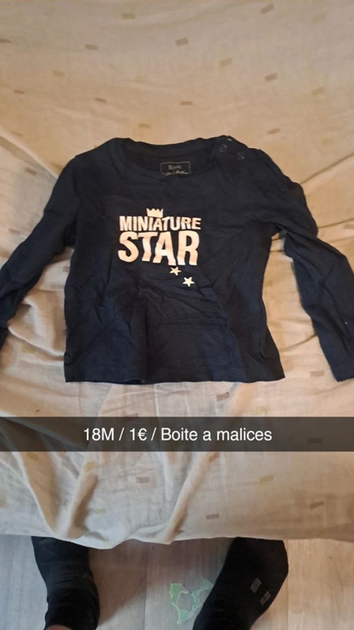 T-shirt manches longues Star