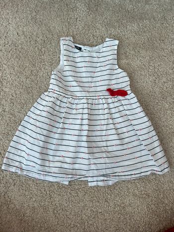 Robe d’été sans manche blanche à rayures en coton bio - kiabi - 9 mois