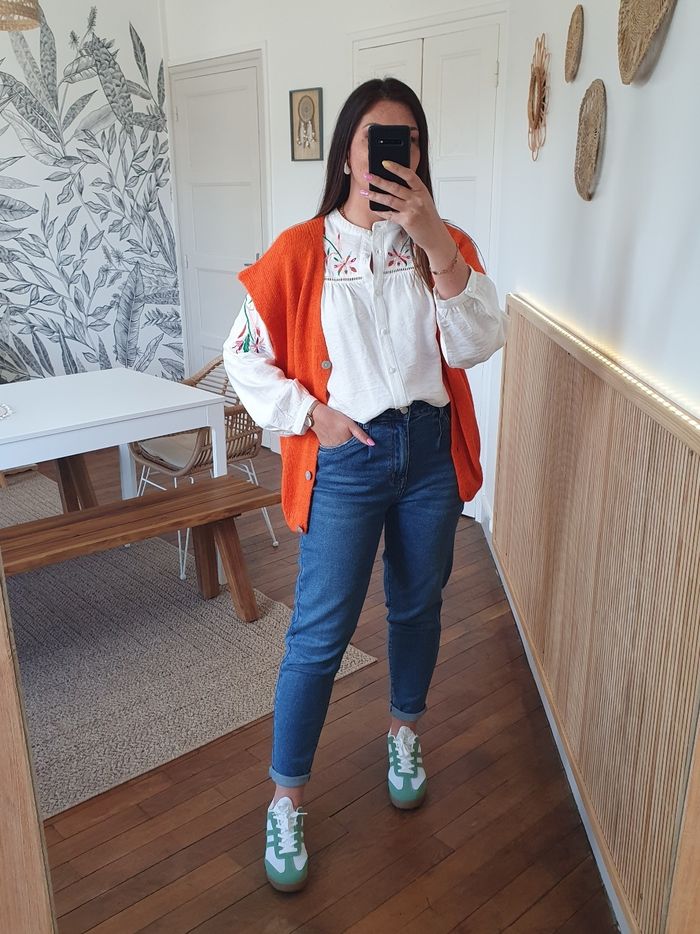 Gilet sans manche Caracas orange Taille unique - photo numéro 5
