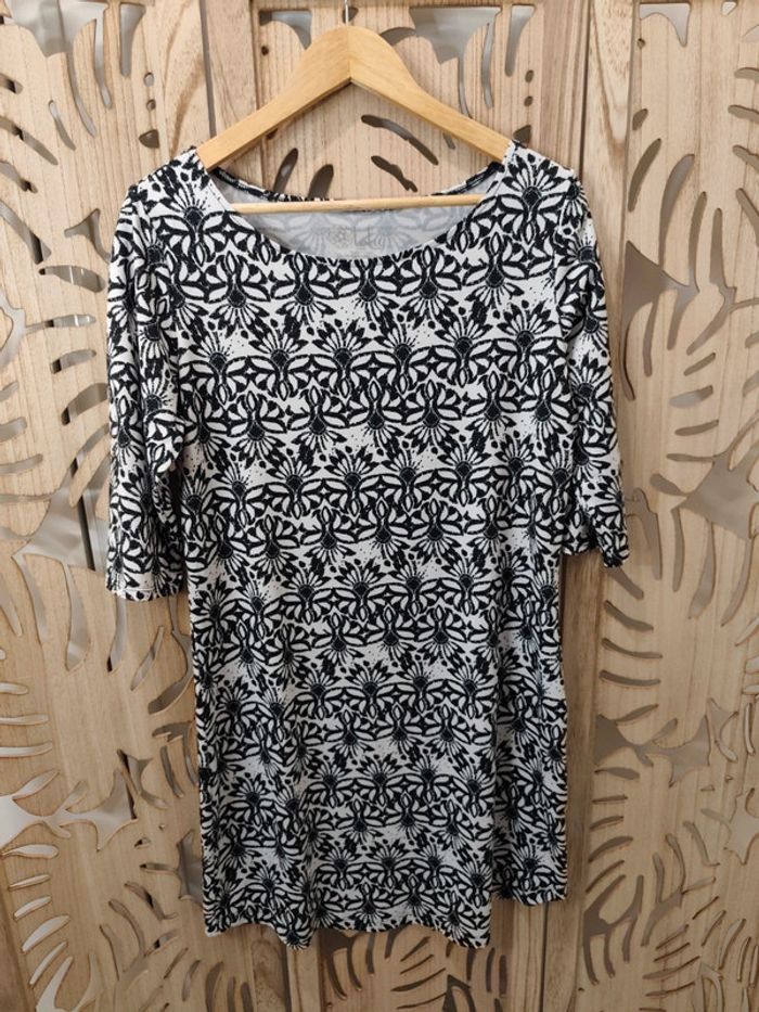 Robe imprimée manches 3/4 Lola By AFG - photo numéro 4