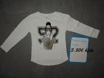 tee shirt manche longue C&A taille 9-10 ans