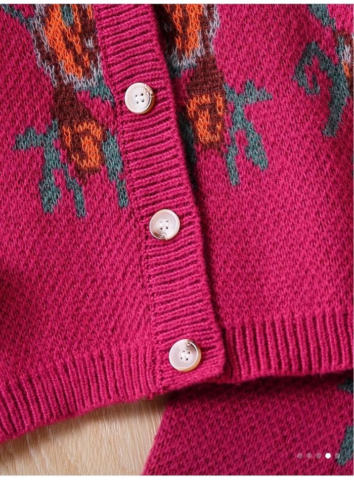 Ensemble gilet pantalon tricot - photo numéro 2