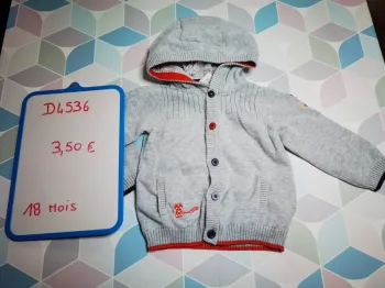 D4536 - gilet garçon 18 mois
