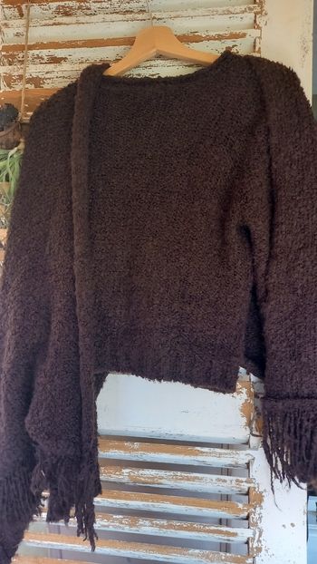 Cardigan drapé