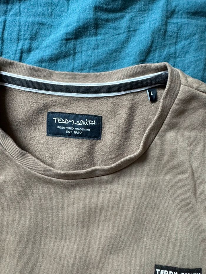 👕 Sweat Teddy Smith – Taupe / Beige - photo numéro 3