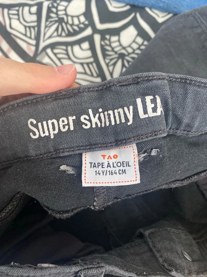 Jean skinny tape à l’œil 14 ans - photo numéro 2