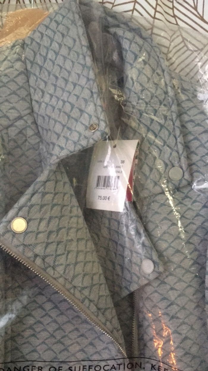 Veste imprimé bleu et gris naf naf - photo numéro 3