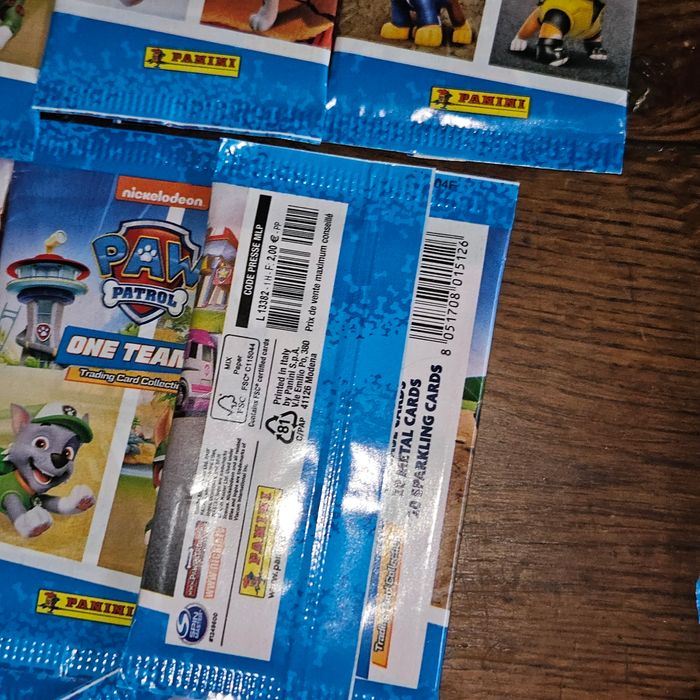 Pat patrouille lot paquets cartes panini - photo numéro 5