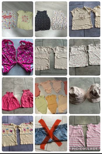 Lot de 27 vêtements été taille 23/24mois