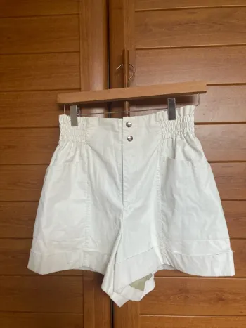 Short femme 38 simili cuir blanc Lollipops