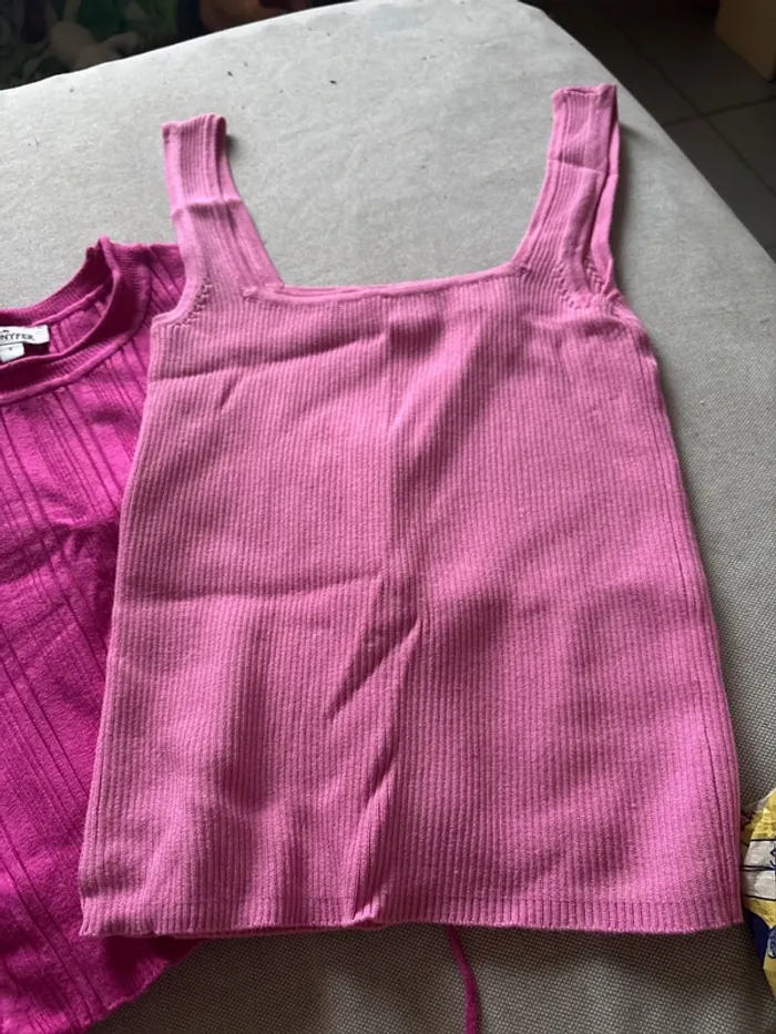 Lot de 3 haut rose femme - photo numéro 2