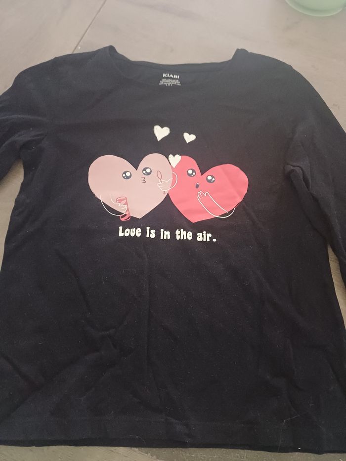T-shirt avec 2 cœurs 10ans
