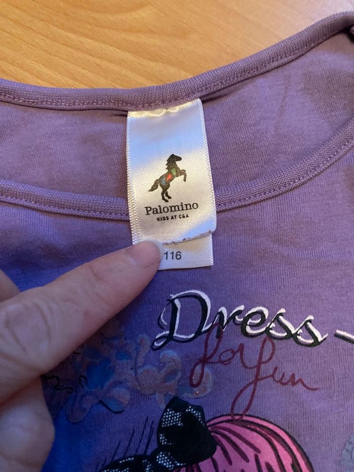 T-shirt manches longues « Dress up for fun » Palomino Taille 116 - photo numéro 3