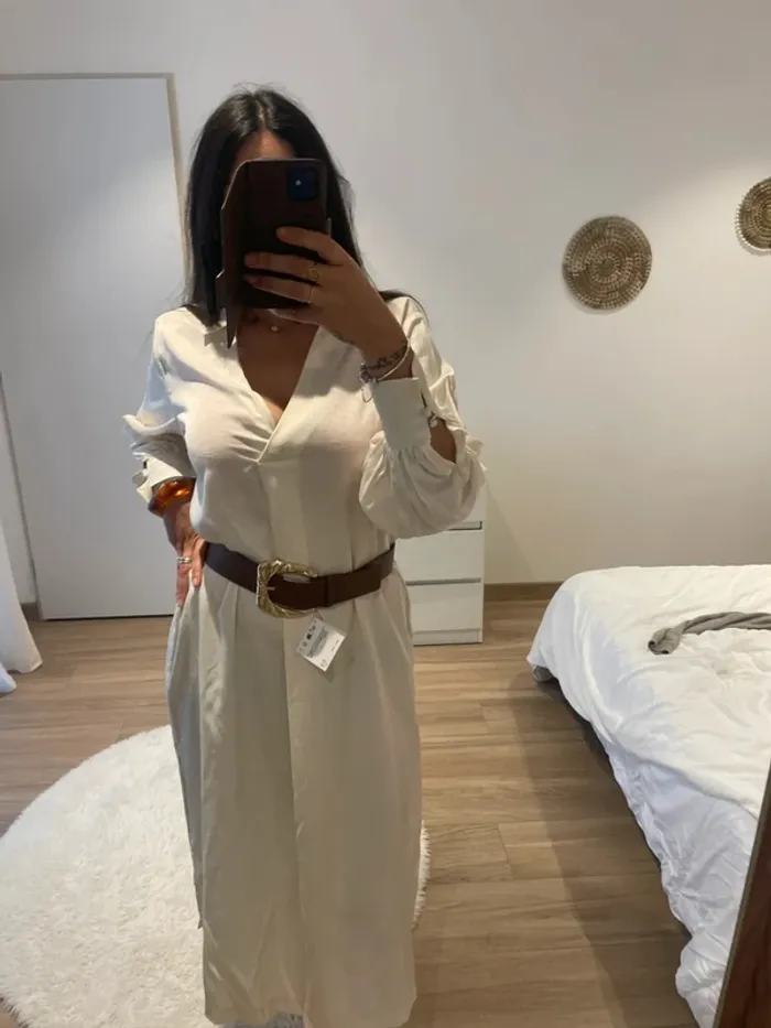 Robe longue satin H&M - photo numéro 7