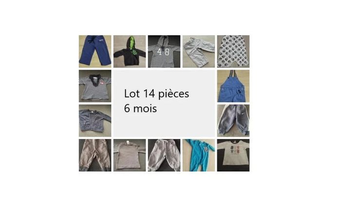 Lot 14 articles 6 mois