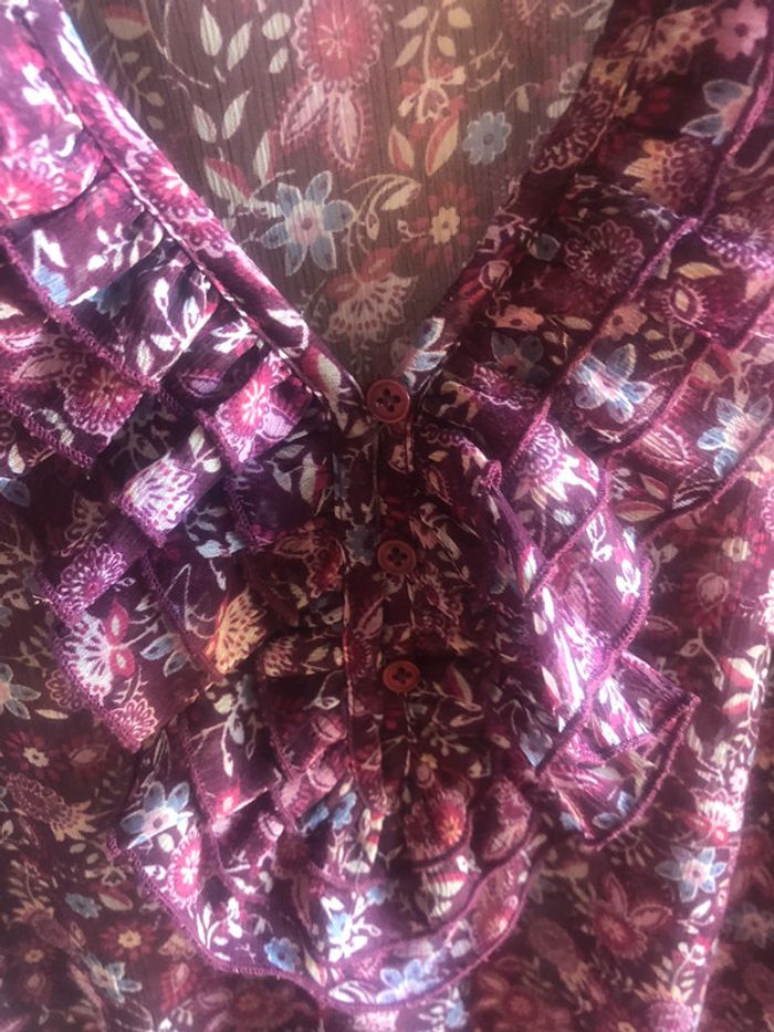 #blouse #blancheporte #fleurie #46 - photo numéro 2
