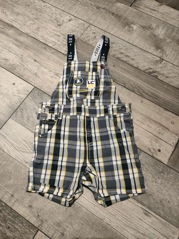 Salopette short garçon 12 mois