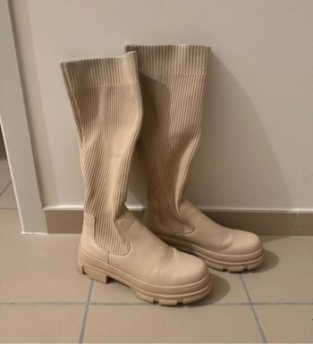 Botte guetre beige