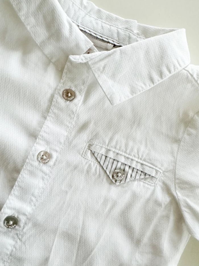 Chemise manches longues blanche Sergent Major Taille 24 mois - photo numéro 2
