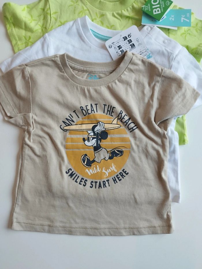 Lot tee-shirt bébé garçon 12 mois - photo numéro 4