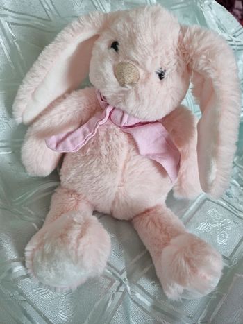 Peluche Lapin rose atmosphera