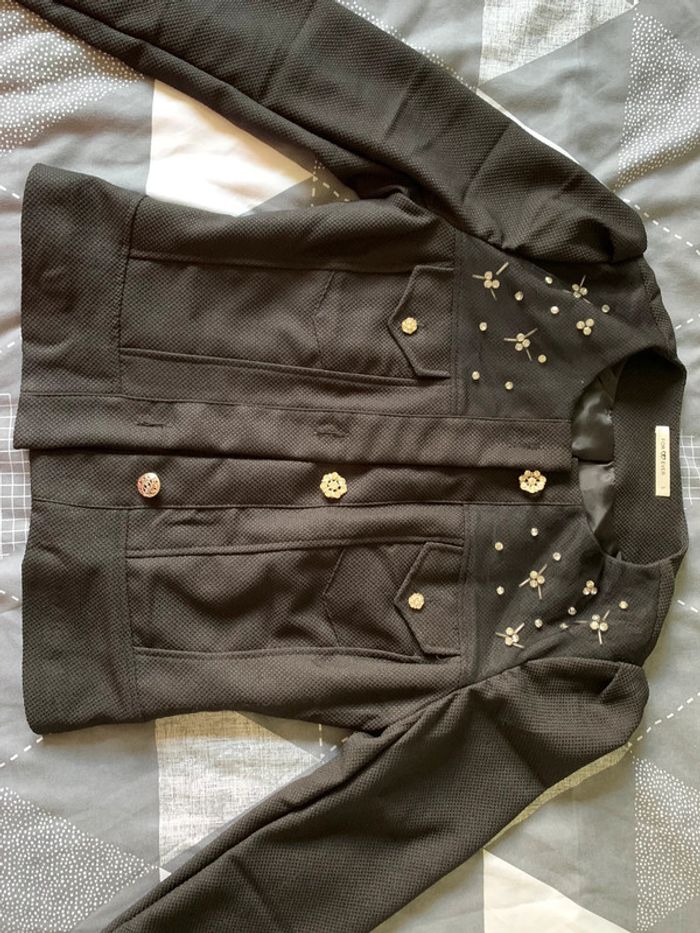Veste Forever noire à strass - photo numéro 2