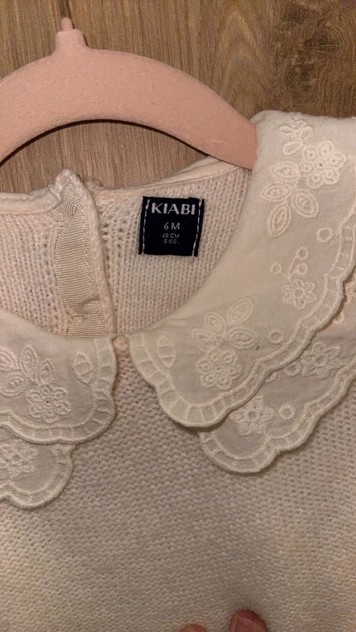 Pull en maille tricot - Blanc - photo numéro 2